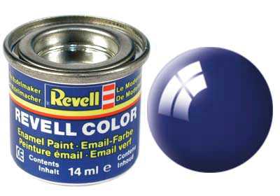 REVELL 51 Ultramarin kék fényes szintetikus modellező festék (RAL5002), 14ml