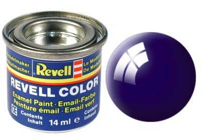 REVELL 54 ÉjKék fényes szintetikus modellező festék (RAL5022), 14ml