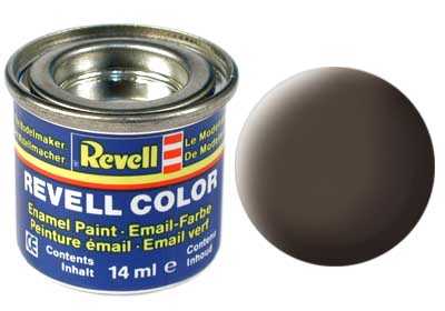 REVELL 84 Bőr Barna matt szintetikus modellező festék (RAL8027), 14ml