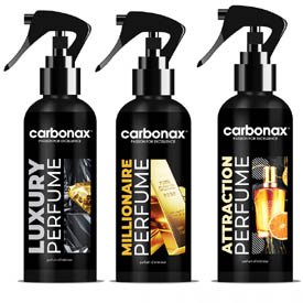 CARBONAX® Autó parfümkészlet a fényűzően érzéki autóhoz, 3 x 150ml