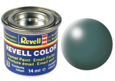 REVELL 364 Levél Zöld félmatt szintetikus modellező festék (RAL6001), 14ml