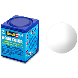 REVELL AQUA 01 Transzparens, fényes akril modellező festék, 18ml
