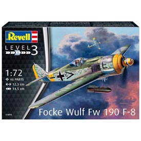 Revell Focke Wulf Fw190 F-8 Model Set repülőgép 1:72, 46 részes