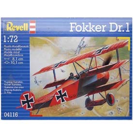 Revell Fokker Dr.1 Triplane Model Set repülőgép 1:72, 37 részes