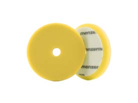 Menzerna Velcro sima, közepesen kemény tépőzáras polírozó korong, sárga, 150x30mm