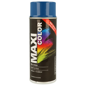 MaxiColor akril festék magasfényű fedőlakknl spray kiszerelésben, RAL5010, Űrtartalom: 400ml