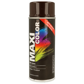 MaxiColor akril festék magasfényű fedőlakknl spray kiszerelésben, RAL8017, Űrtartalom: 400ml