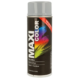 MaxiColor akril festék magasfényű fedőlakknl spray kiszerelésben, RAL7001, Űrtartalom: 400ml