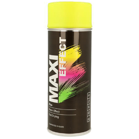 MaxiColor Fluoreszkáló festék fényes fedőlakkal spray-ben, RAL0017 Űrtartalom: 400ml