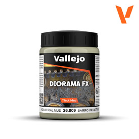 Vallejo Diorama Effects INDUSTRIAL MUD - Ipari iszap, 200 ml