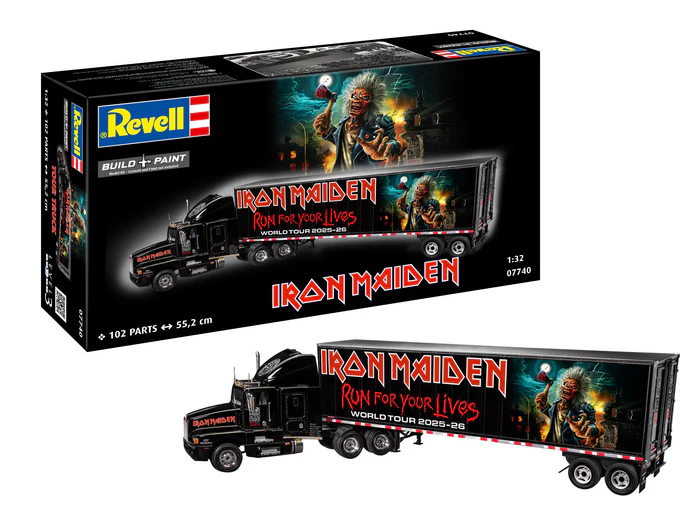 Revell Tour Truck Iron Maiden (50th Anniversary) Model Set kamion 1:32, 102 darabos