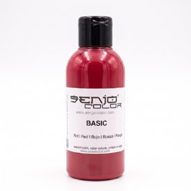Senjo Color piros testfesték bodypaintinghez és tetováláshoz, 75ml