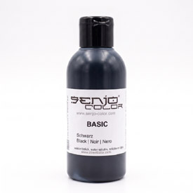Senjo Color fekete testfesték bodypaintinghez és tetováláshoz, 75ml