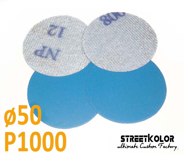 Csiszolópapír excentrikus csiszolóra, P1000 szemcsésség, átmérő: 50mm, 1 darab