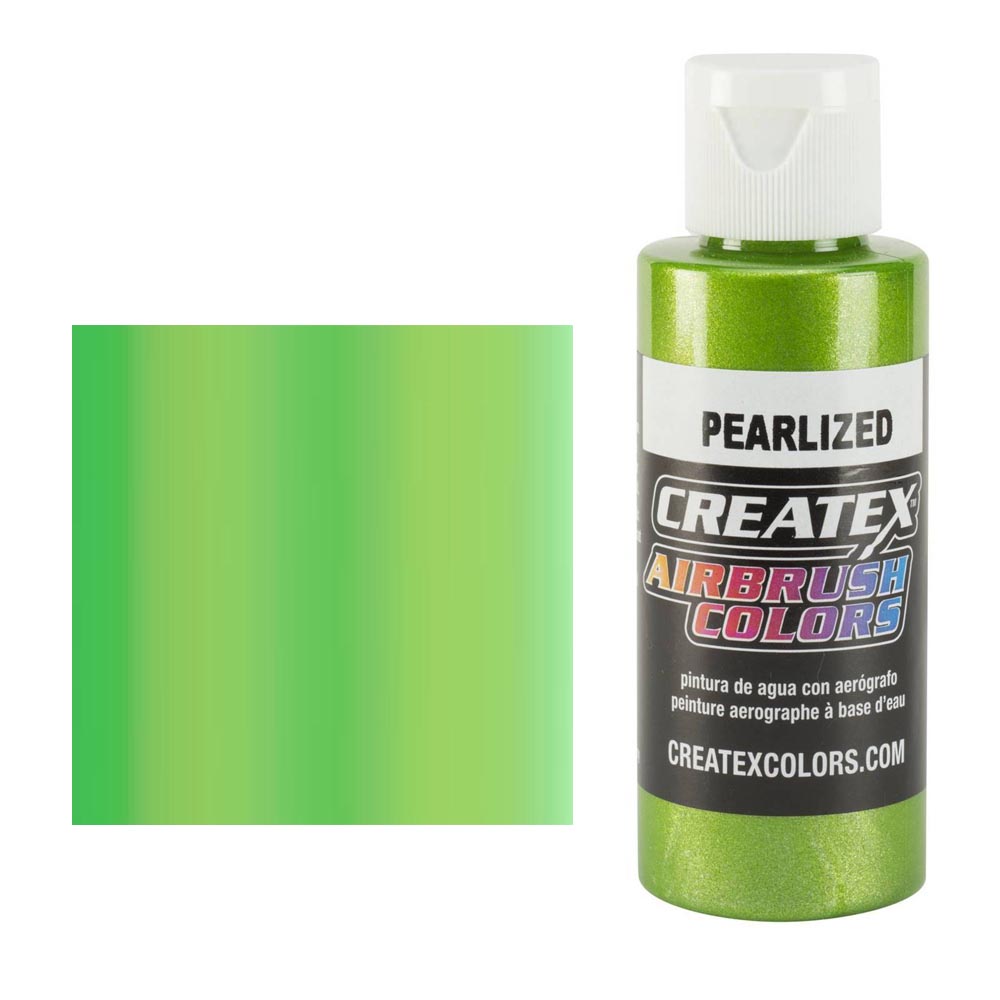 CreateX 5317 Fresh zöld gyöngyházfényű airbrush festék 60 ml