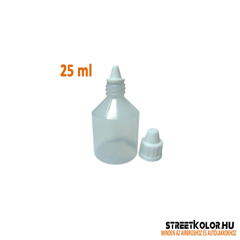 25 ml műanyag flakon airbrush festékhez