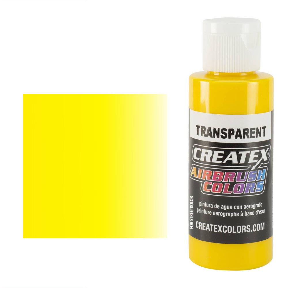 CreateX 5114 Sárga átlátszó airbrush festék 120ml
