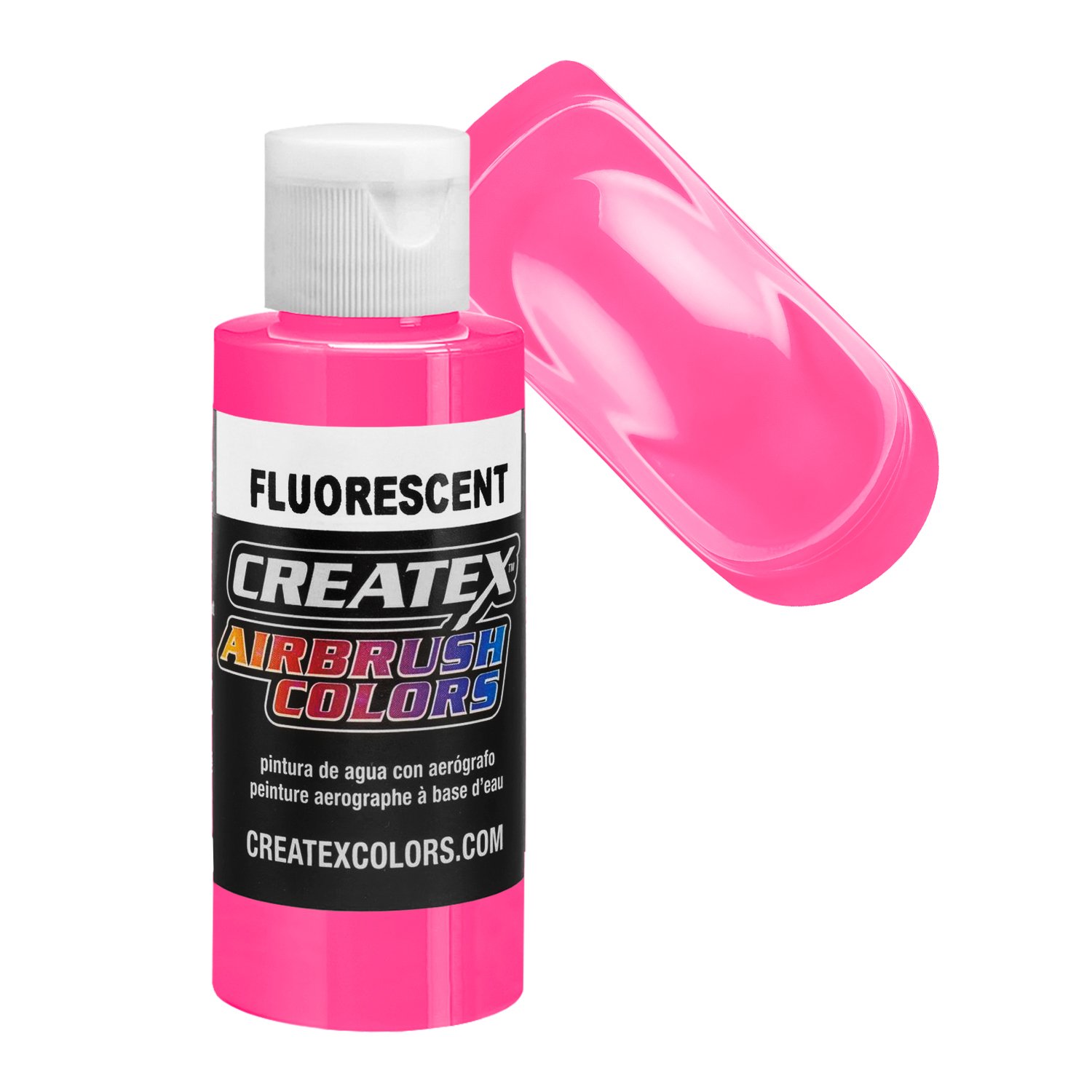 CreateX 5407 Rózsaszín fluoreszkáló airbrush festék 120ml