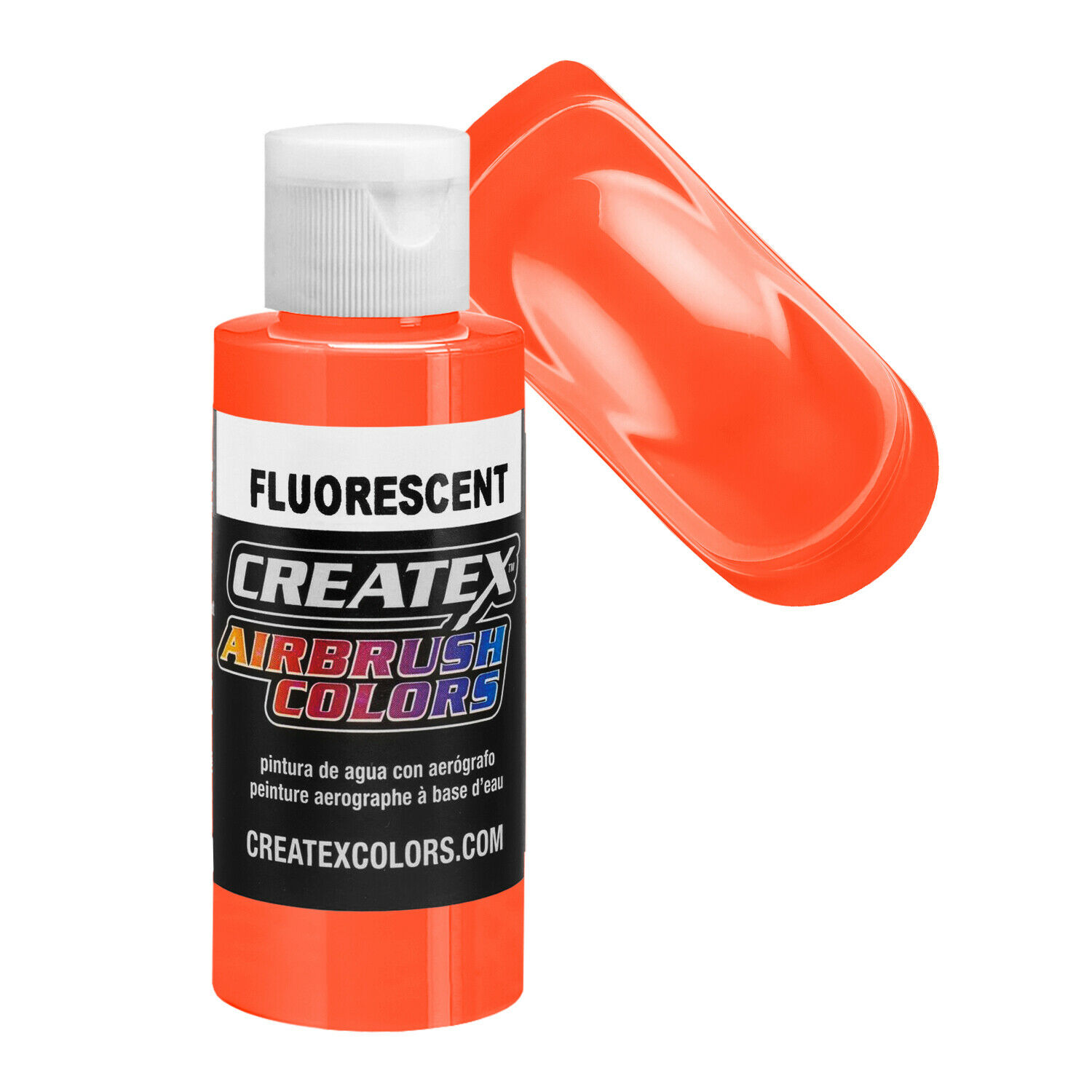 CreateX 5409 Narancssárga fluoreszkáló airbrush festék 120ml