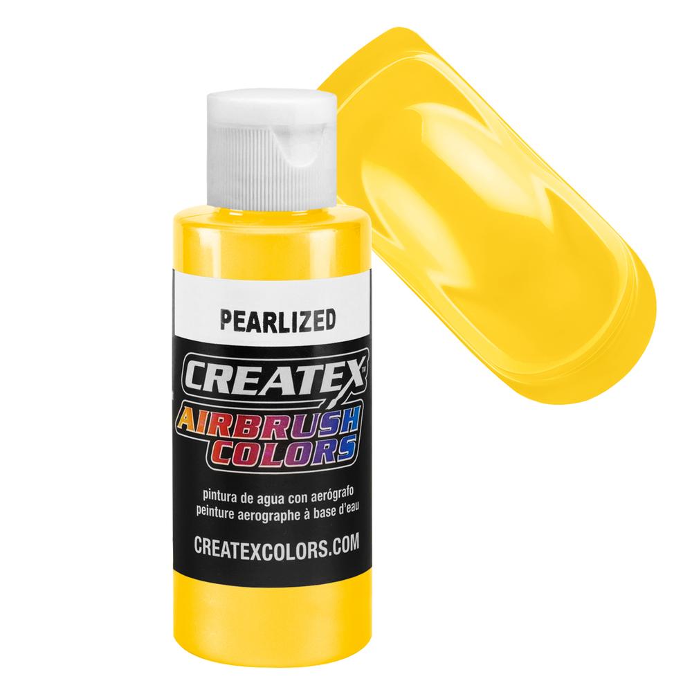 CreateX 5311 Sárga gyöngyházfényű airbrush festék 120 ml