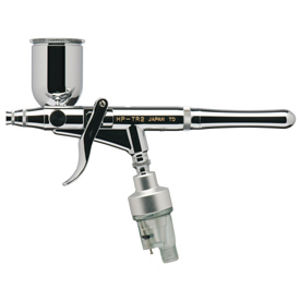 Iwata Revolution HP-TR2 0,5 mm ravaszos airbrush festékszóró pisztoly + vízleválasztó szűrő és kenőanyag