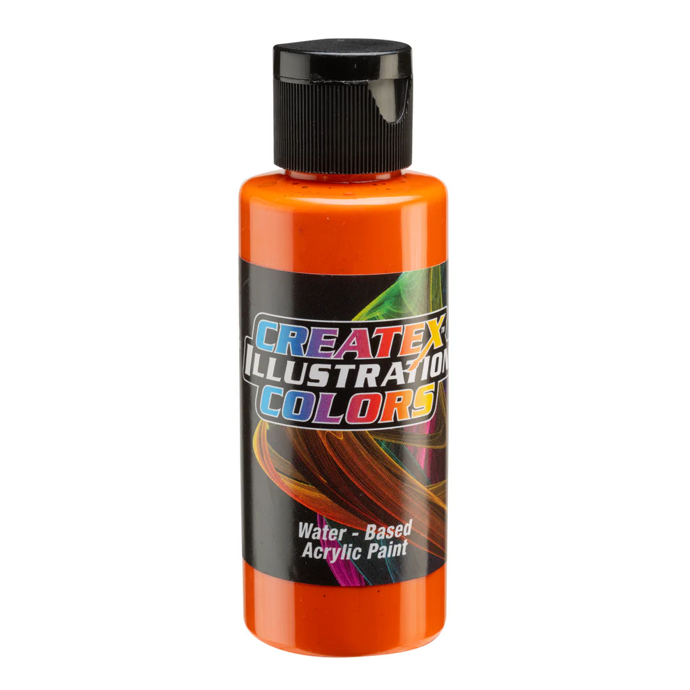 Illusztrációs Narancssárga airbrush festék CreateX 60 ml – 5054 Transparent Orange