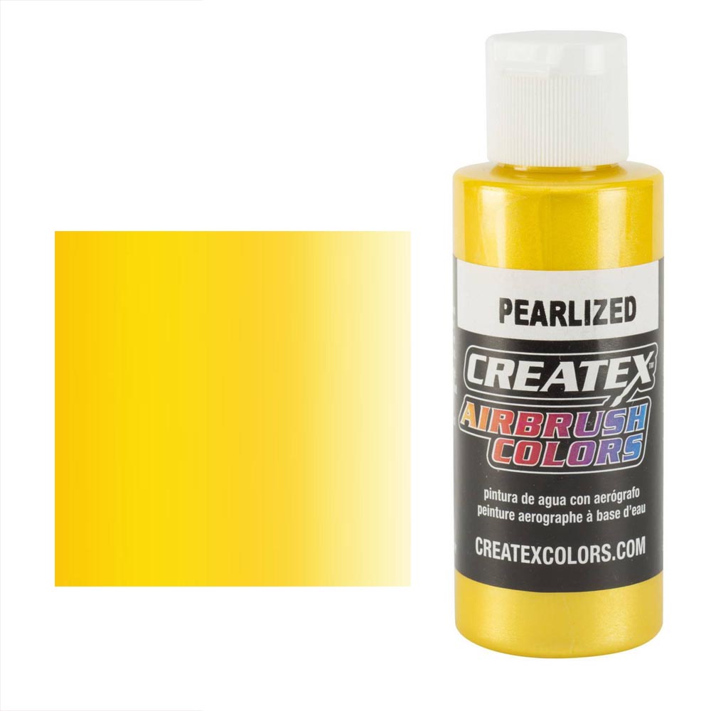 CreateX 5311 Sárga gyöngyházfényű airbrush festék 60 ml