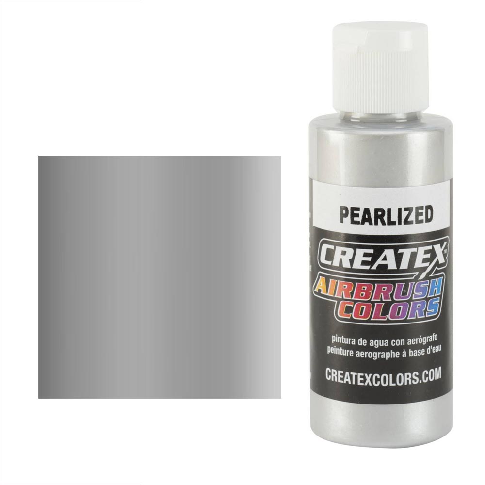 CreateX 5308 Ezüst gyöngyházfényű airbrush festék 60 ml