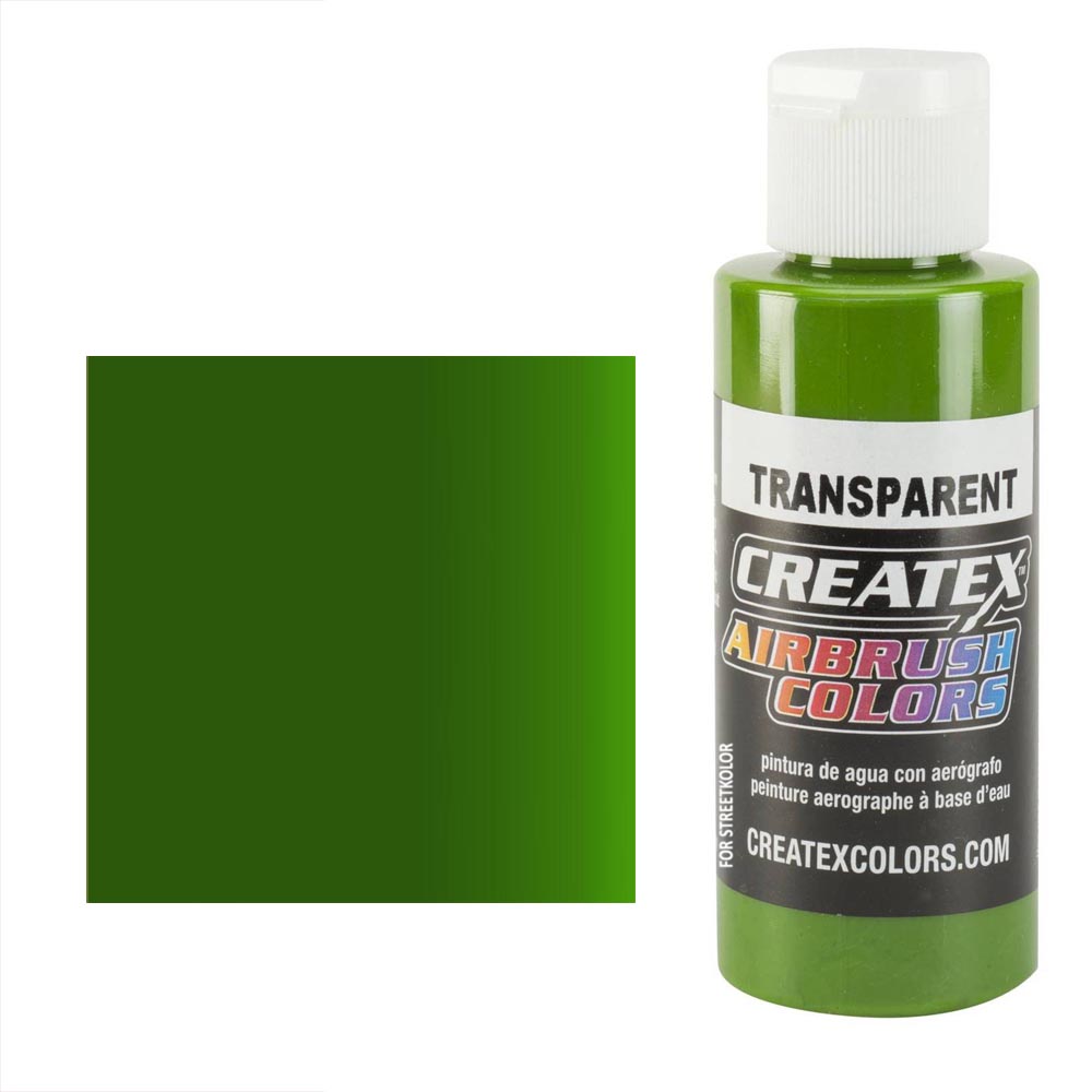 CreateX 5116 Trópusi zöld átlátszó airbrush festék 60ml