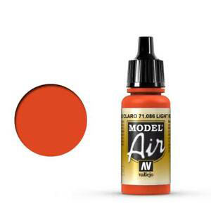 VALLEJO MODEL AIR 71.086 VILÁGOS PIROS airbrush festék 18 ml