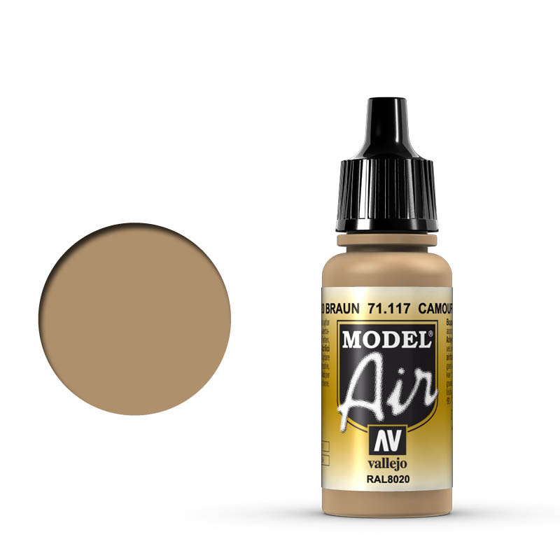 VALLEJO MODEL AIR 71.117 TEREPSZÍNŰ BARNA airbrush festék 17 ml