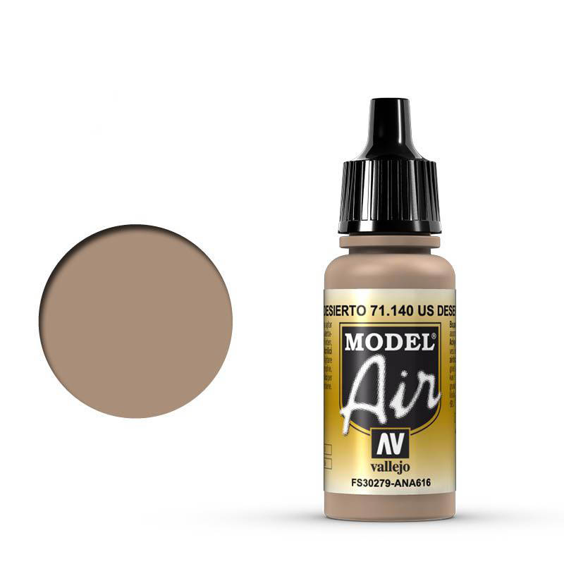 VALLEJO MODEL AIR 71.140 US SIVATAGI HOMOKBARNA akril airbrush festék 17 ml