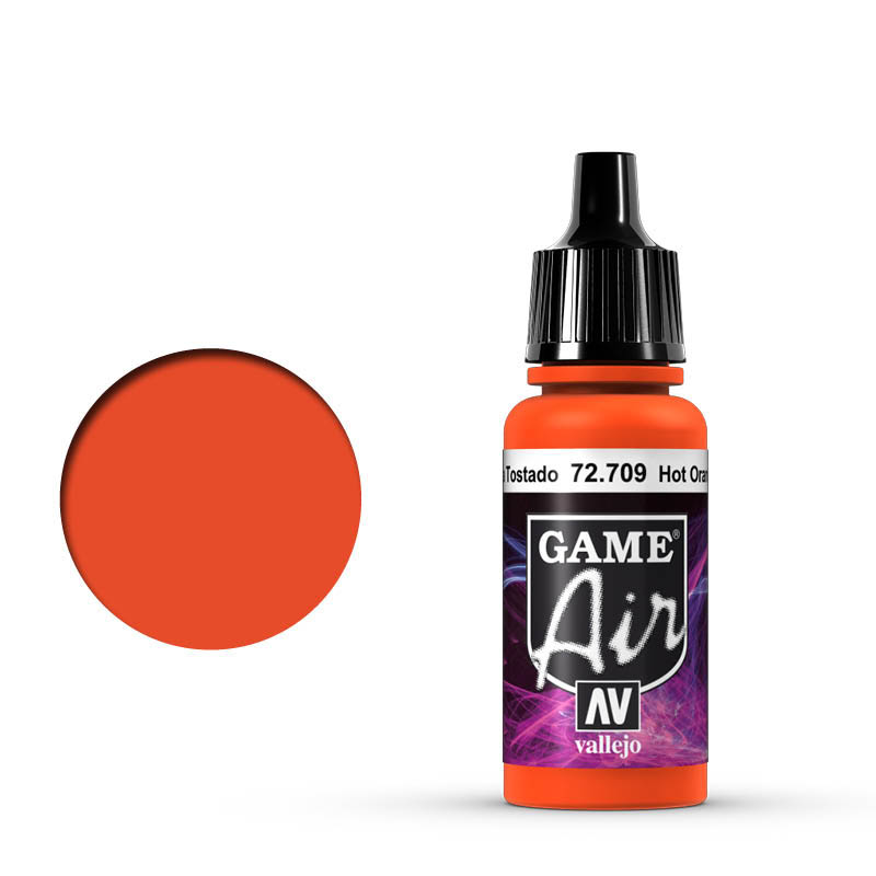 Vallejo 72.709 GameAir Pirosnarancssárga airbrush festék 17 ml