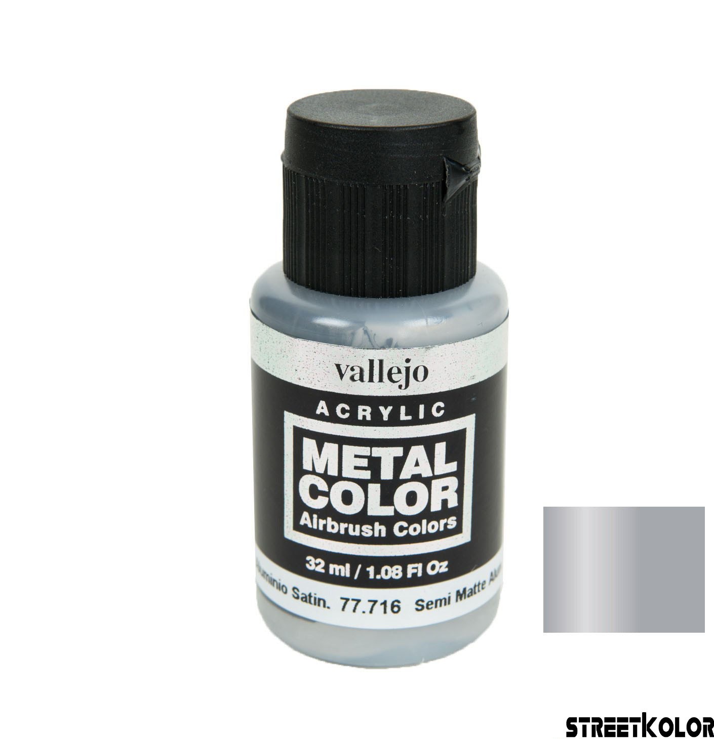 Vallejo 77.716 Félmatt alumínium metálfényű AirBrush festék 32 ml