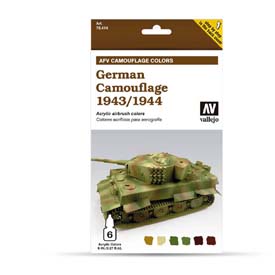 Vallejo German camouflage airbrush festék készlet 1943/1944 6x8 ml