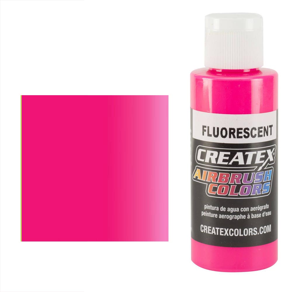 CreateX 5407 Rózaszín fluoreszkáló airbrush festék 60ml