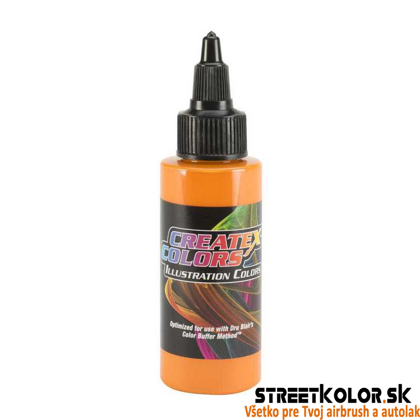 CreateX 5071 Átlátszatlan narancssárga illusztrációs airbrush festék 30 ml
