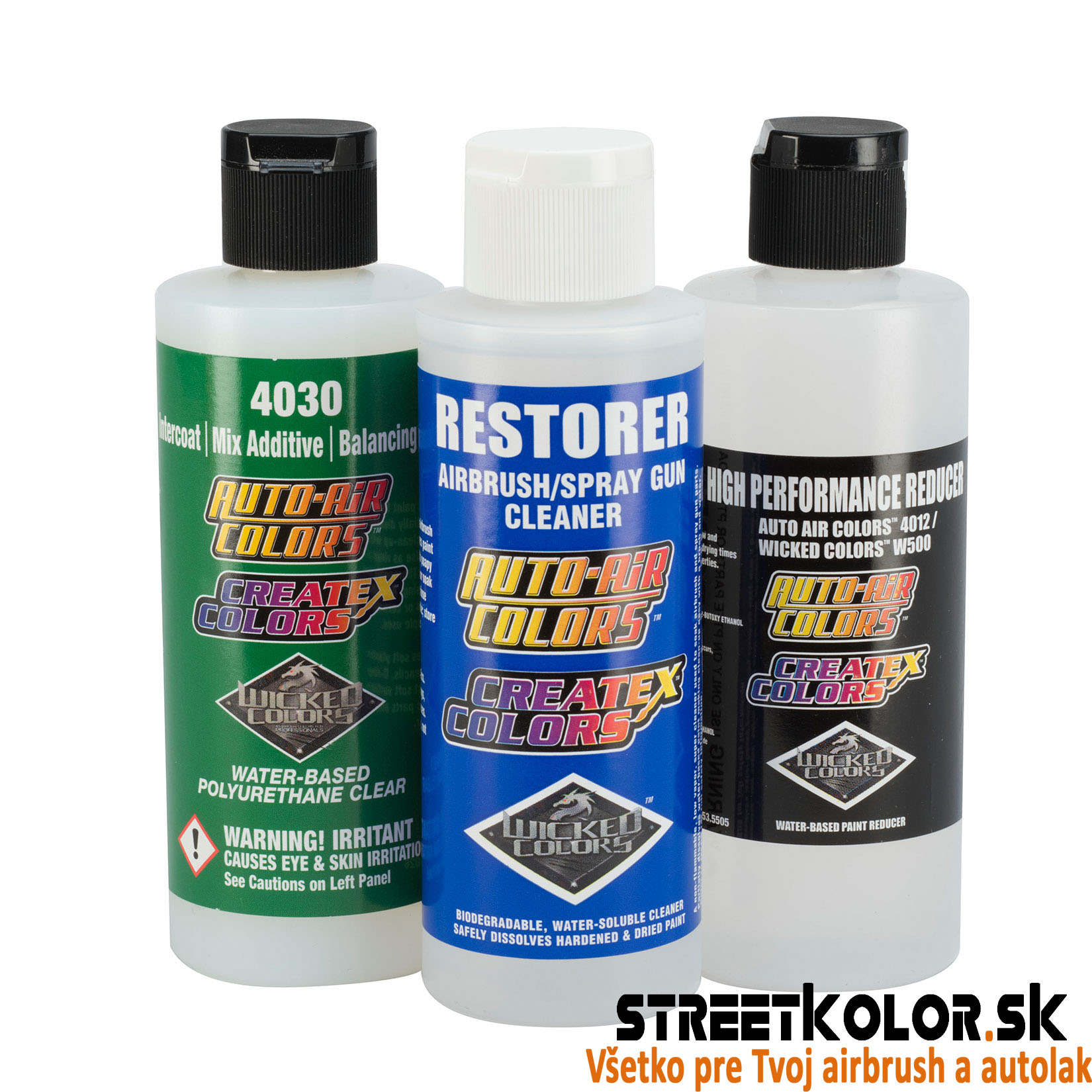 CreateX/Wicked/Auto Air Három airbrush adalakanyag készlete 120 ml 