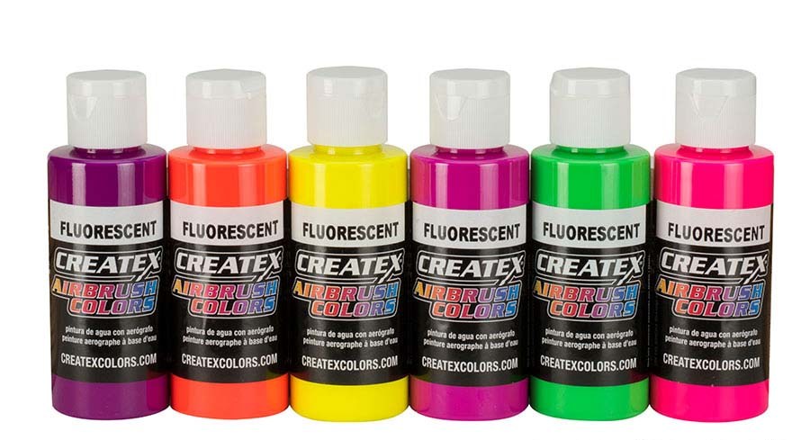 CreateX Fluoreszkáló festék készletm, 5802-00 6x 60ml