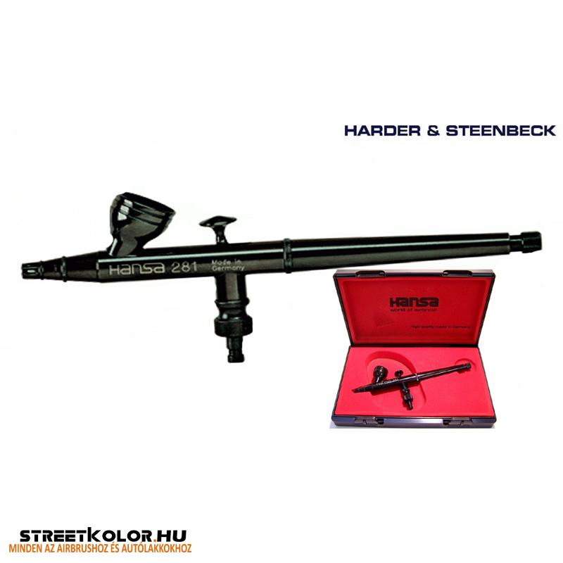 HARDER & STEENBECK Hansa Topline 281 Black airbrush szórópisztoly 0,2 mm