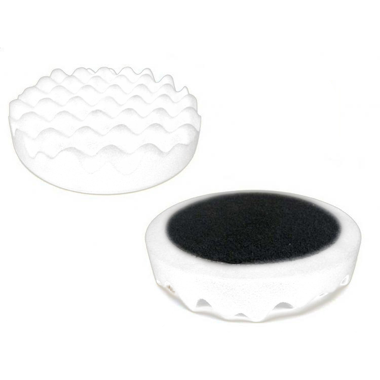 Velcro profilozott tépőzáras polírozókorong, fehér, 150mm, 2,5cm vastag