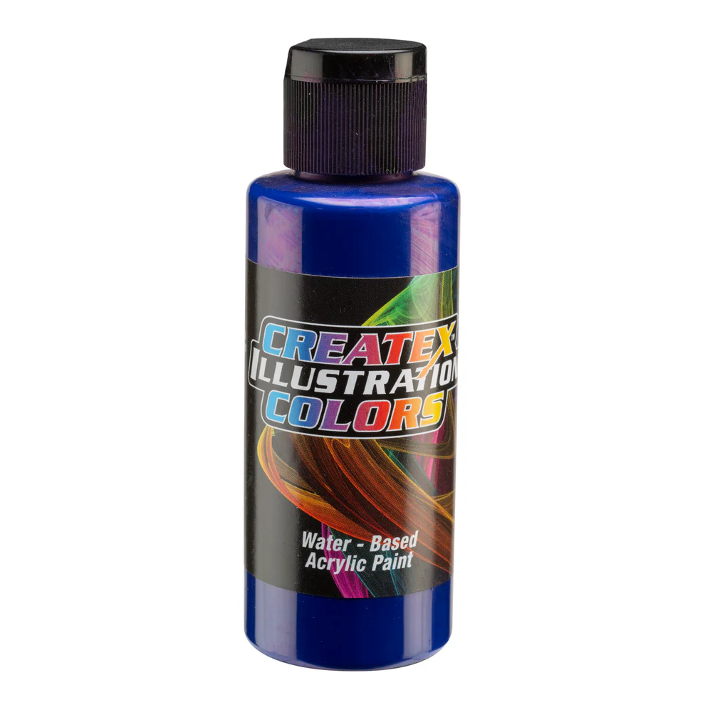 Illusztrációs Kék II airbrush festék CreateX 60 ml – 5060 Transparent Cerulean Blue