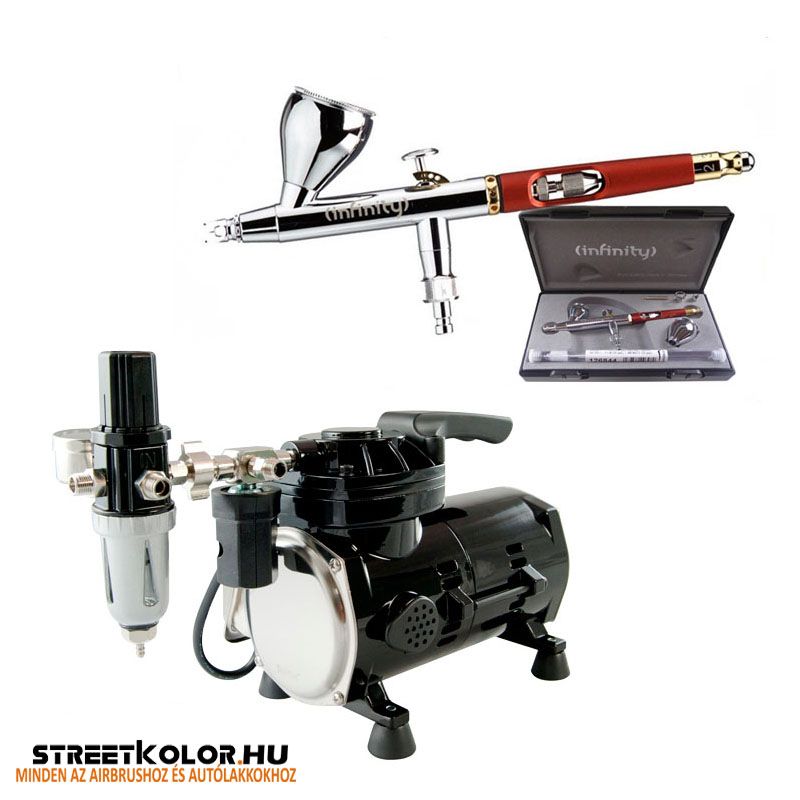 Airbrush szett: SPARMAX TC-501N kompresszor + HARDER&STEENBECK Infinity pisztoly