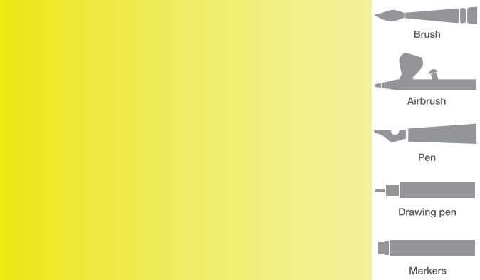 Vallejo 848 Fluoreszcens sárga akril airbrush festék 32 ml