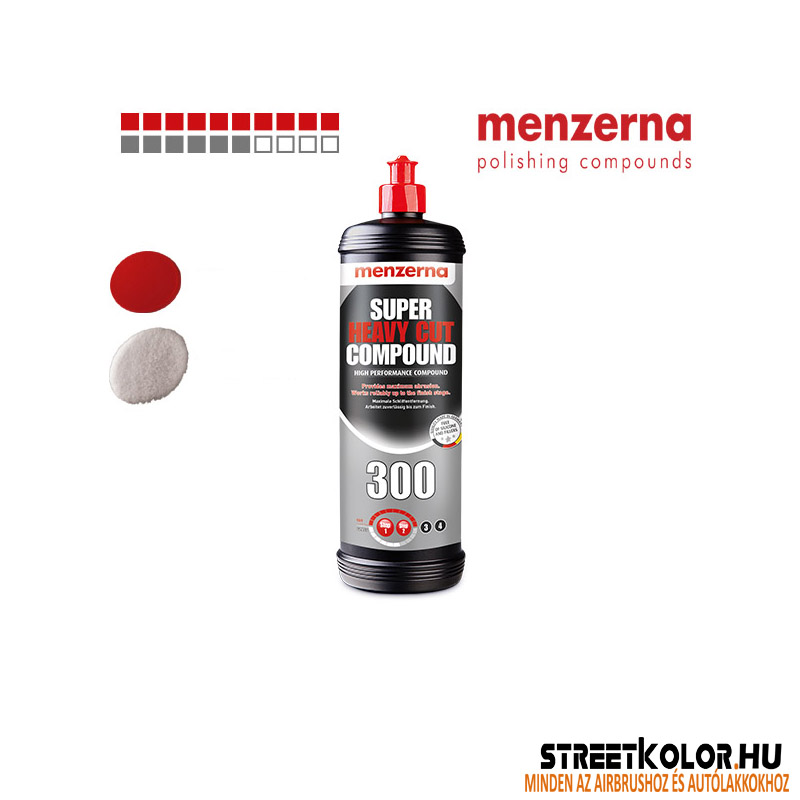 Menzerna 300, durva + közepes csiszolópaszta, 1000ml