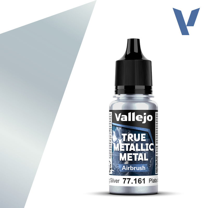 VALLEJO TRUE METALLIC 77.161 Ezüstmetál akril airbrush festék 18 ml