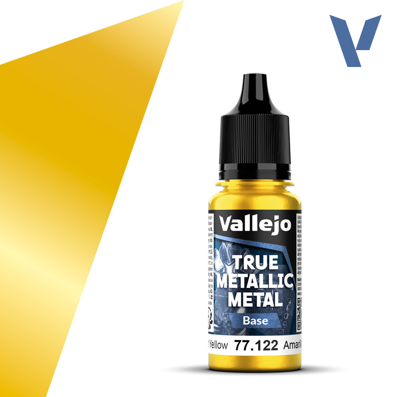 VALLEJO TRUE METALLIC 77.122 Sárgametál akril airbrush festék 18 ml