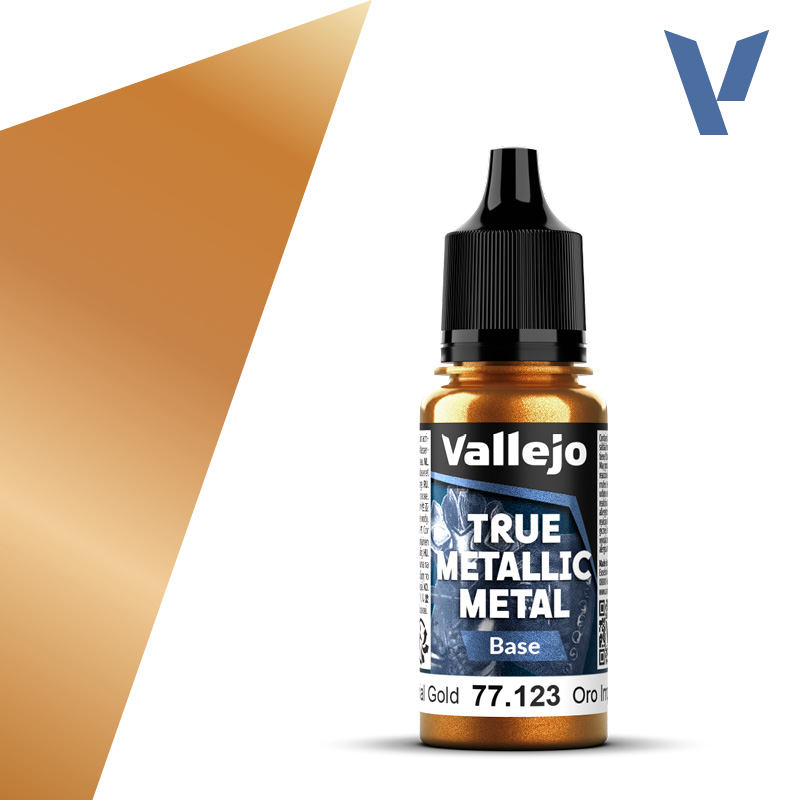 VALLEJO TRUE METALLIC 77.123 Aranymetál akril airbrush festék 18 ml