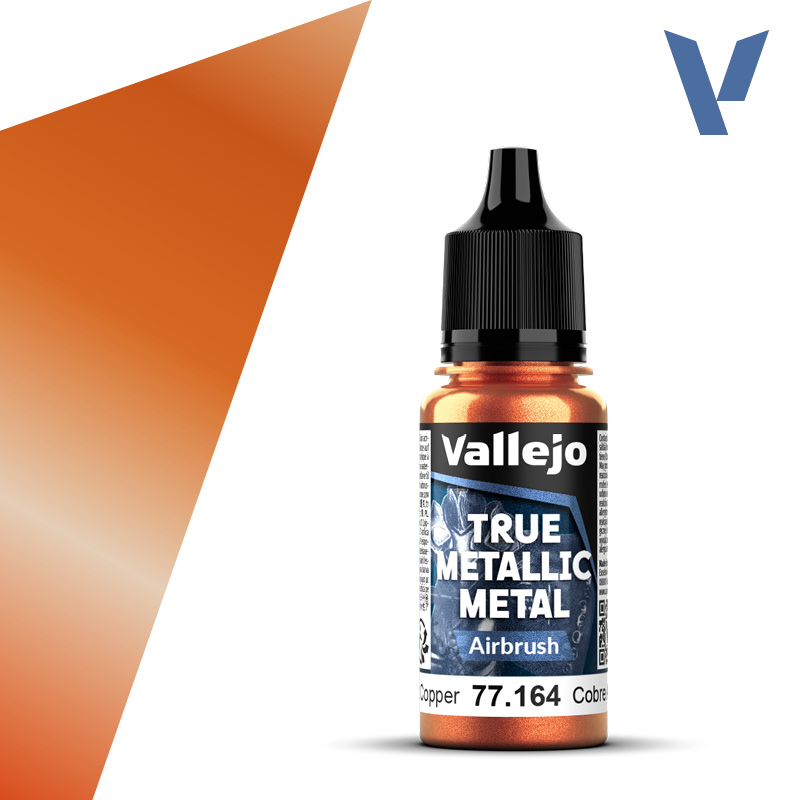 VALLEJO TRUE METALLIC 77.164 Rézmetál akril airbrush festék 18 ml