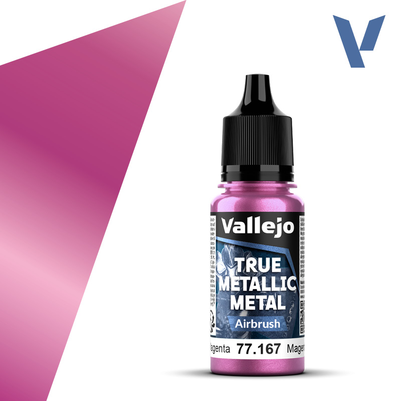 VALLEJO TRUE METALLIC 77.167 Magentametál akril airbrush festék 18 ml